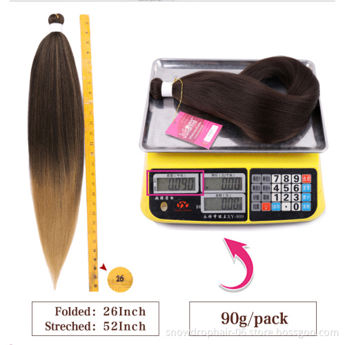 Private Label Pre-Stretched Expression 4X Yaki 50 30 Inch Bundle Pre Stretched Braiding Hair Multi Pack